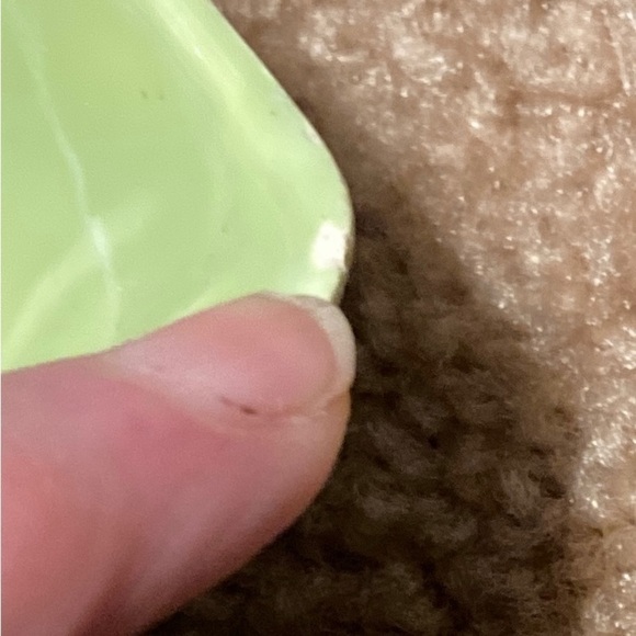 Green Leaf divided dish California Pottery USA  Vintage - Picture 4 of 7